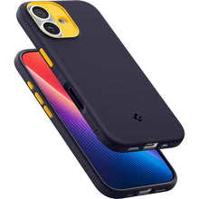 Husa, Spigen Nano Pop Mag Magnet pentru iPhone 17, Albastru Marin Si Galben