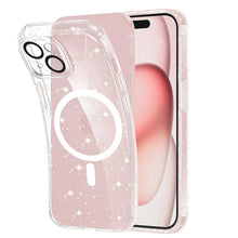 Husa MagSafe Sparkle Skin pentru iPhone 15, Transparent