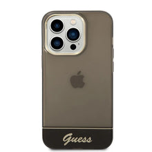 Husa  Guess Camera Outline Translucent pentru iPhone 14, Negru