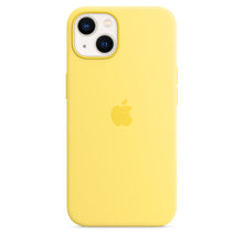 Husa de protectie Apple Silicone Case with MagSafe pentru iPhone 13, Lemon Zest
