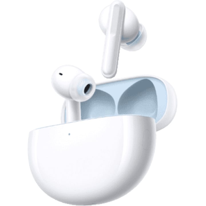 Casti Oppo Enco Free 2i, True Wireless, Bluetooth, In-Ear, Microfon, Noise Cancelling, Alb