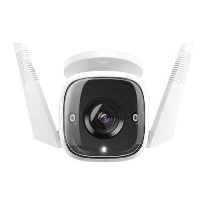 Camera de supraveghere pentru exterior smart, TP-Link Tapo C310 , 3MP, conexiune Wi-Fi sau prin cablu, Night Vision, Detecteaza miscari si trimite notificari, Alarma sonora si luminoasa, Functie Two-Way Audio, Control Vocal