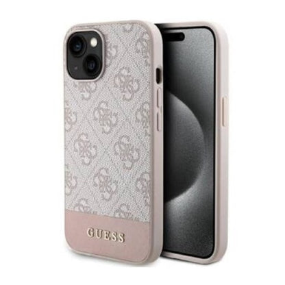 Husa telefon, Guess, Compatibil cu iPhone 13/14/15, TPU, Roz