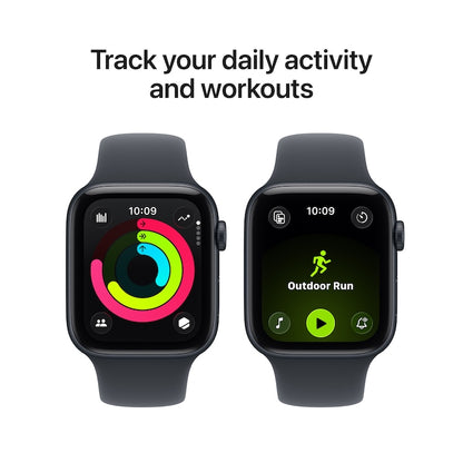 Apple Watch SE 3 (2025), GPS, Carcasa Midnight Aluminium 40mm, Midnight Sport Band - S/M
