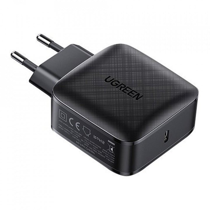 Incarcator Retea Ugreen, Pd Gan 3.0, 65w, 4a, Usb-c, Negru