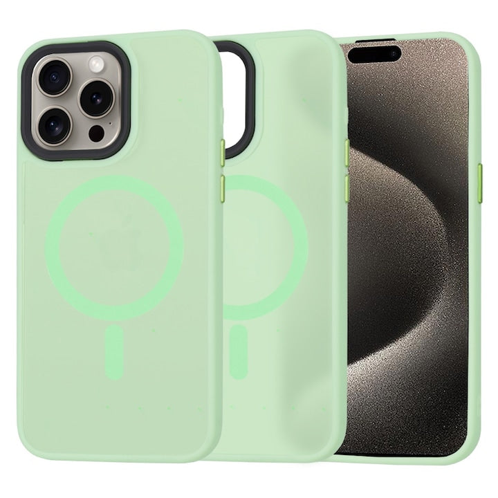 Husa MagSafe Techsuit pentru iPhone 15 Pro Max, Verde