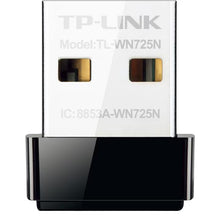 Adaptor wireless TP-LINK TL-WN725N, 150Mbps, USB 2.0, 18,6x15x7,1mm, negru