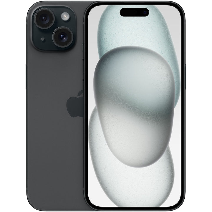 iPhone 15, 128 GB, baterie 94%, Negru