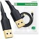 Cablu Ugreen USB 3.0/USB 3.0, 2m, Negru