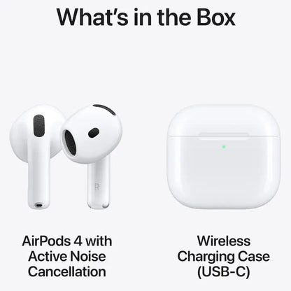 Casti Apple AirPods 4, Active Noise Cancellation
