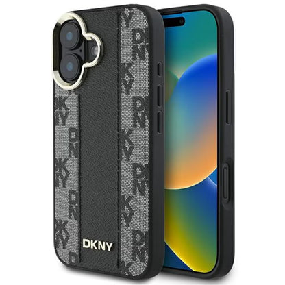 Husa telefon pentru iPhone 16 Plus, DKNY Magsafe, neagra, TPU, 6.7"