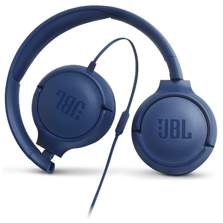Casti Audio On Ear JBL Tune 500, Cu fir, Albastru