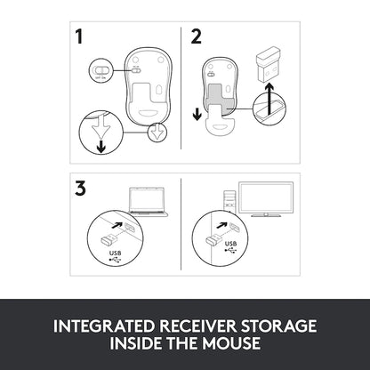 Mouse Logitech M185, USB, Swift Grey