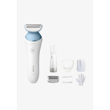 RESIGILAT:Aparat de ras electric Philips Lady Shaver Series 8000, Wet&Dry, Wireless, 5 accesorii, Alb