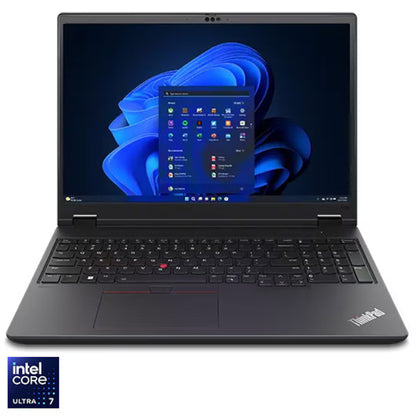 Laptop Lenovo ThinkPad P16v Gen 2 cu procesor Intel® Core™ Ultra 7 155H pana la 4.8GHz, 16" WQUXGA, IPS, 32GB DDR5 RAM, 1TB SSD, NVIDIA® RTX 1000 6GB GDDR6, Windows® 11 Pro, Black, 3-year, Courier or Carry-in