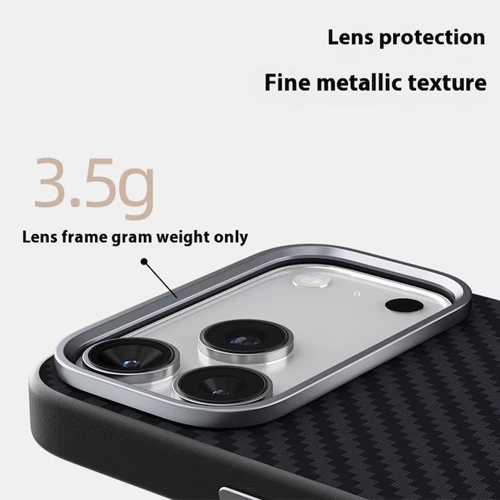 Husa pentru Apple iPhone 17 Air, Material de Tip Kevlar, TPU, Incarcare de tip MagSafe, Rezistent la socuri, Protectie Eficienta, Anti-Alunecare, Ultra-Slim, Anti-Zgarieturi, Foarte Usoara, Negru