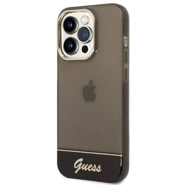 Husa Guess Camera Outline Translucent pentru iPhone 14 Pro Max