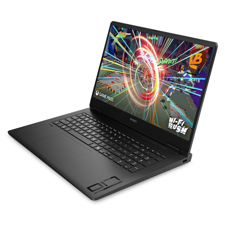 Laptop Gaming HP Omen 17" 144Hz | B9EN1EA | AMD Ryzen™ 7 8845HS  144Hz | 16GB DDR5 | 512GB SSD | NVIDIA 4060 8GB | Windows 11 INCLUS | Negru