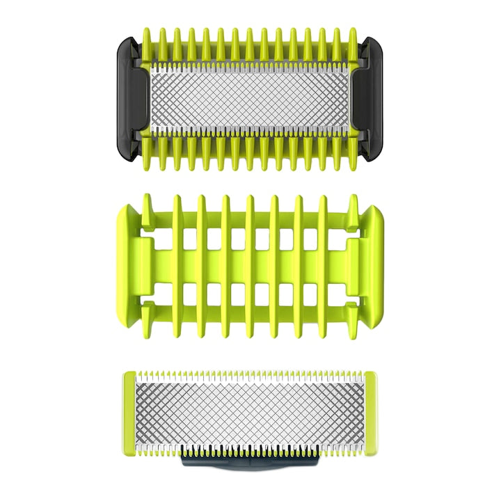 Rezerva PHILIPS OneBlade QP620/50, kit 1 lama fata, 1 lama corp, 1 pieptene, pentru gama OneBlade