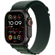 Apple Watch Ultra 3, GPS, Cellular, Carcasa Black Titanium 49mm, Dark Green Alpine Loop - Medium/Large