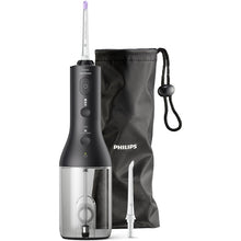 RESIGILAT: Irigator bucal tip dus bucal Philips Sonicare HX3826/33 cu tehnologie QuadStream, portabil, 2 moduri de curatare, 3 niveluri de intensitate , include 2 x capete de curatare si 1 x husa trasport, negru