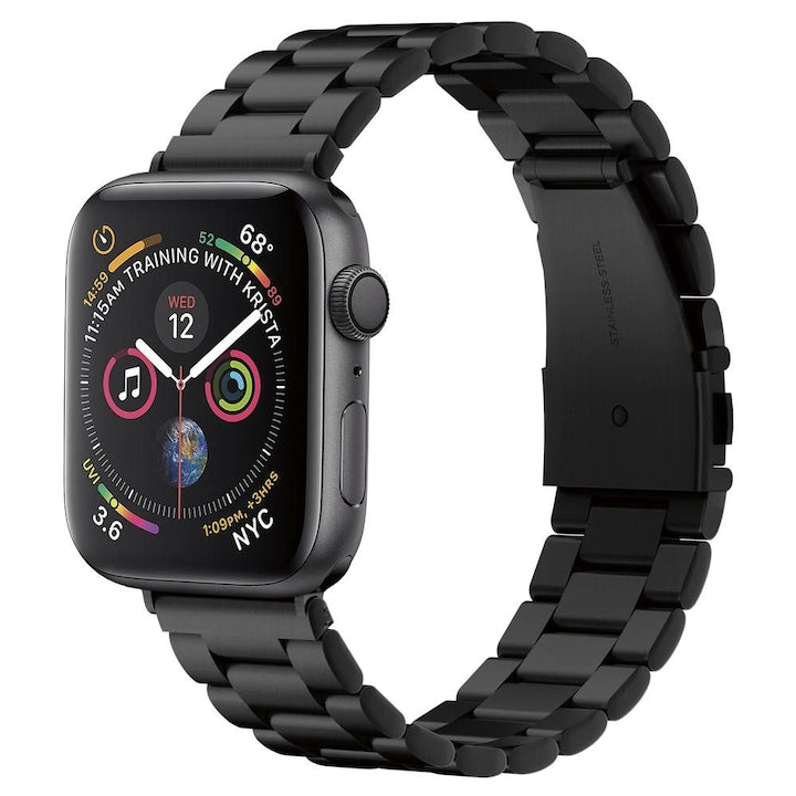 Curea Metalica pentru Apple Watch 42/ 44/ 45 MM, Negru