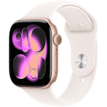 Apple Watch 11 GPS, Carcasa Rose Gold Aluminium 42mm, Light Blush Sport Band - S/M, Baterie 100%
