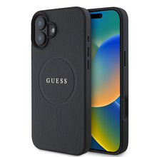 Husa premium pentru iPhone 16 Plus compatibila MagSafe Guess Luxury Series - Negru denim