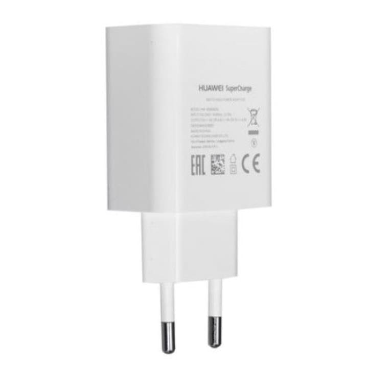 Incarcator Huawei Super Charge HW-050450E00 5A cu cablu HL-1121 Type-C, Alb