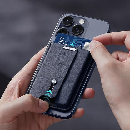 Portofel pentru Telefon cu Functie de Suport Birou - Blue