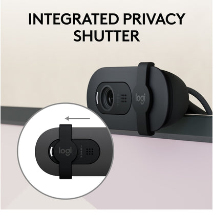 Camera Web Logitech Brio 100, Full HD, Graphite