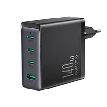 Incarcator USB, 3x Type-C, 140W + Cablu Type-C, 1.2m - JoyRoom (JR-TCG05) - Black