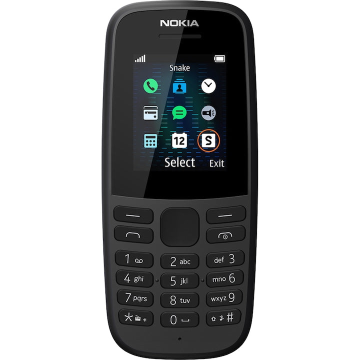 Telefon mobil Nokia 105 (2019), Single SIM, Black