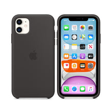 Husa din silicon pentru Apple iPhone 11, Negru