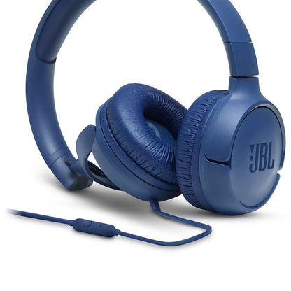 Casti Audio On Ear JBL Tune 500, Cu fir, Albastru