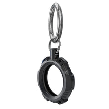 Husa Techsuit pentru AirTag cu Inel Metalic, Negru