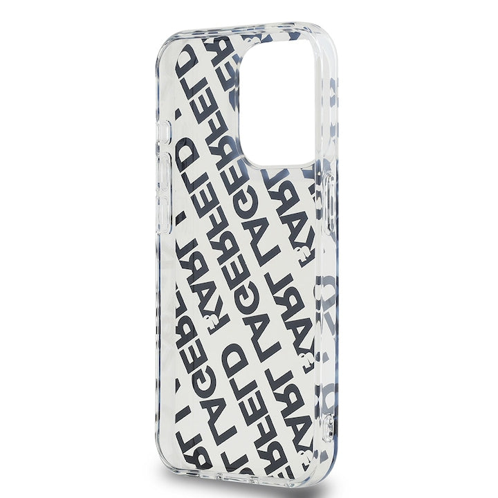Husa Karl Lagerfeld IML Luxury, Gold Fullover Logo pentru iPhone 15 Pro