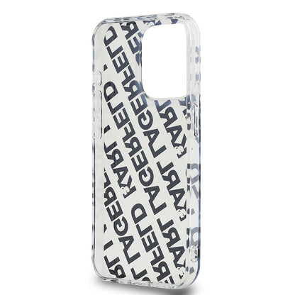 Husa Karl Lagerfeld IML Luxury, Gold Fullover Logo pentru iPhone 15 Pro