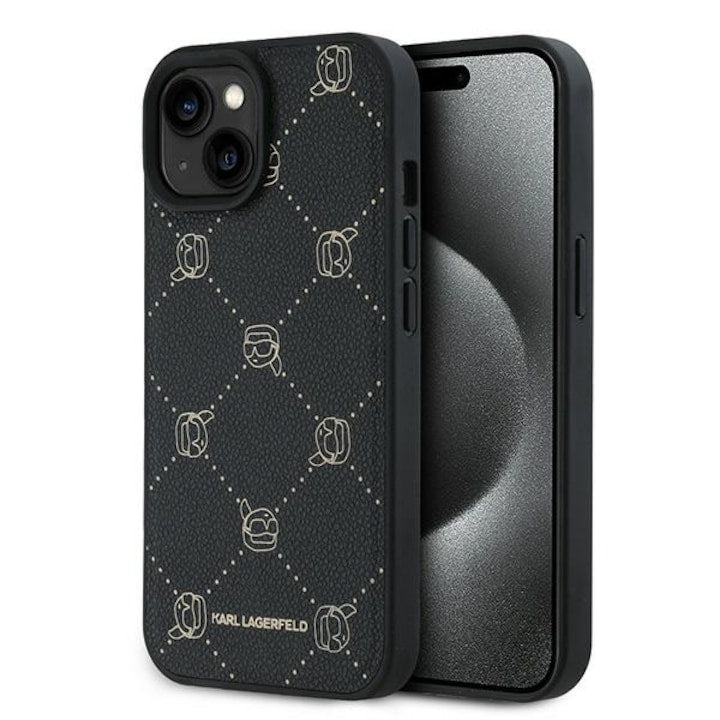 Husa MagSafe Karl Lagerfeld pentru iPhone 15 Plus, Negru