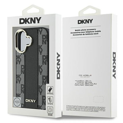 Husa telefon pentru iPhone 16 Plus, DKNY Magsafe, neagra, TPU, 6.7"