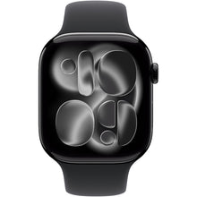Apple Watch 11 GPS + Cellular, Carcasa Jet Black Aluminium 46mm, Black Sport Band - M/L