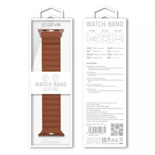 Curea DEVIA APPLE WATCH 42/44/45MM SPORT3 SILICONE STRAP SADDLE BROWN
