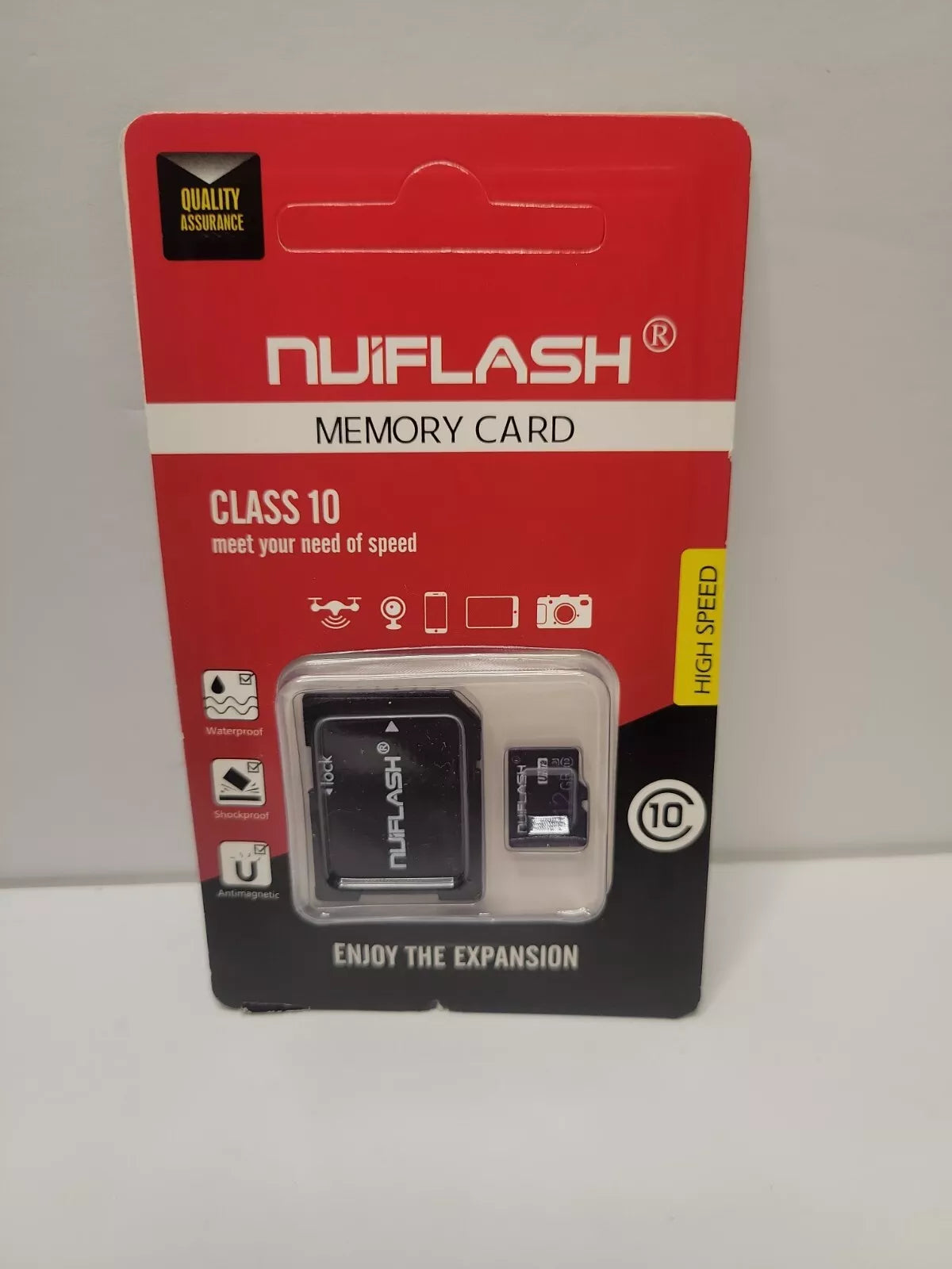 Card de memorie Nuiflash clasa 10 de mare viteză, impermeabil, rezistent la șocuri, antimagnetic