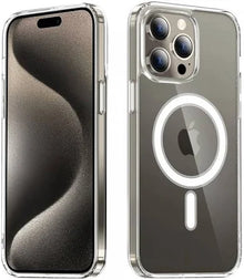 Husa MagSafe pentru Apple iPhone 15 Pro, Techsuit, Pro, Transparenta