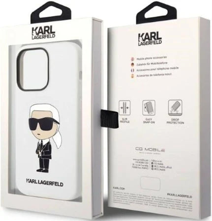 Husa Karl Lagerfeld  Iphone 14 Pro 6.1 Silicone Ikonik Phone Case