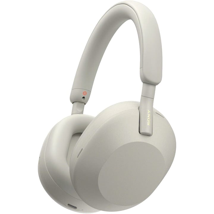 FIXLY l  SONY RESIGILAT: Casti Over the Ear Sony WH-1000XM5S, Wireless, Bluetooth, Noise cancelling, Autonomie baterie 30 ore, Microfon, Alexa si Google Assistant, Argintiu