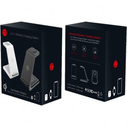 Statie de Incarcare pentru Telefon si Ceas - Techsuit (T3) - Black