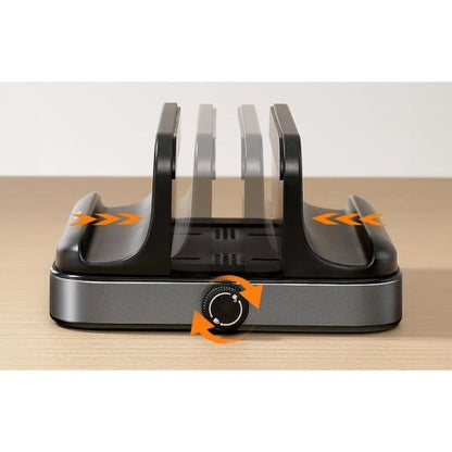 Suport Vertical Portabil pentru Laptop 10-40 mm Grosime, Joyroom, Negru