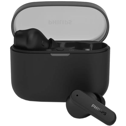 Casti PHILIPS TAT2000BK/00, True Wireless, Bluetooth, In-ear, Microfon, negru