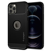 Husa Spigen Rugged Armor pentru iPhone 12/12 Pro, Negru